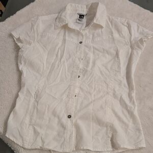 The North Face White Mesh-Panel Shirt